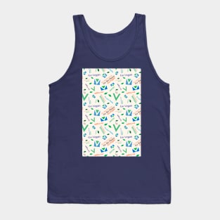 Pattern Vegan Theme Tank Top